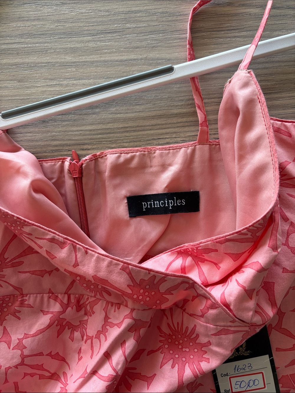 Principles Pink Floral Slip Dress NWT Size Small Midi Dress Summer Dress - Picture 4 of 8